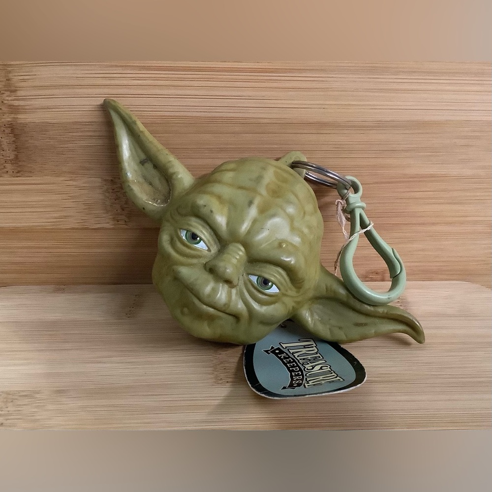 Vintage Applause 1999 YODA Treasure Keepers Vinyl Change Purse Keychain